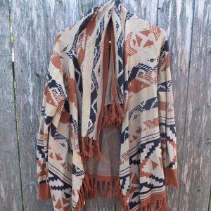 Tasha Polizzi Ventura Poncho | Blanket Cardigan | Size Small
